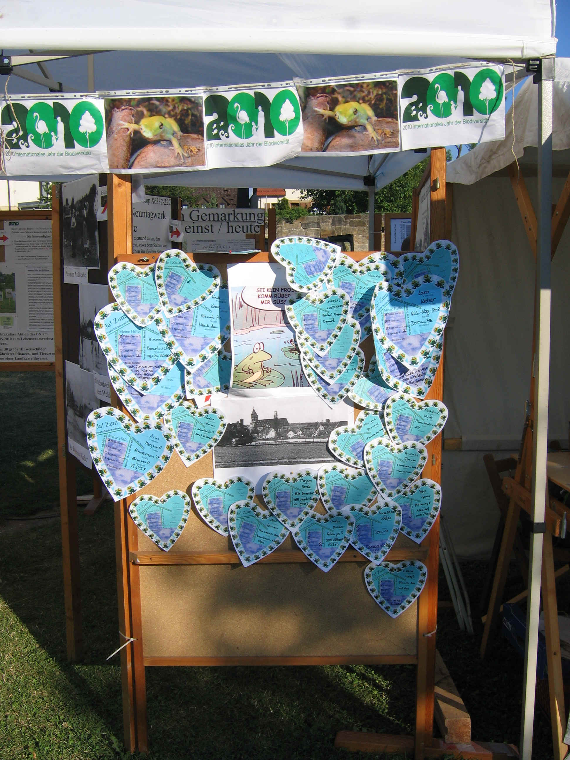 Zum Vergrößern klicken! Abgegebene Herzen