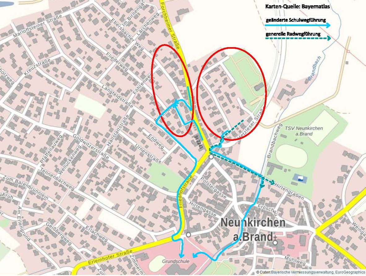 Änderung Verkehrsführung Fuß- / Radwege Knoten FO-Tor Änderung Verkehrsführung Fuß- / Radwege Knoten FO-Tor